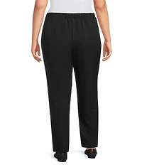 Allison Daley Plus Size City Stretch Straight Leg Pull-On Pants