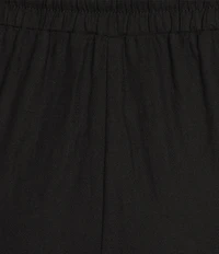 Allison Daley Plus Size Linen Blend Pull-On Capri Pants