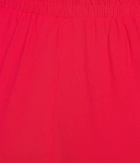 Allison Daley Plus Size Pomegranate Linen Blend Pull-On Capri Pants
