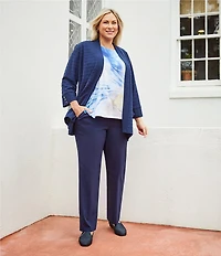 Allison Daley Plus Size Straight Leg Pull-On Pants