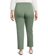 Allison Daley Plus Size Stretch Pull-On Straight Leg Pants