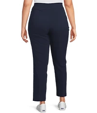 Allison Daley Plus Size Stretch Pull-On Straight Leg Pants