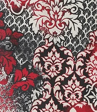 Allison Daley Plus Size Tango Red Embellished 3/4 Sleeve Crew Neck Knit Top