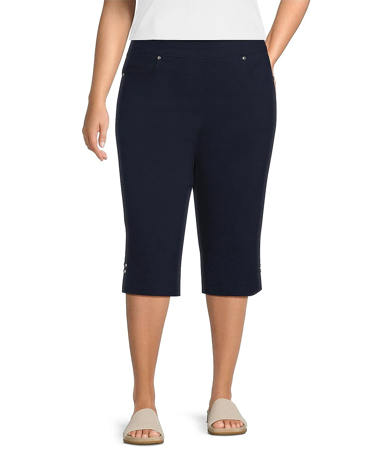 Allison Daley Plus Size Tech Stretch Pull-On Skimmer Pants