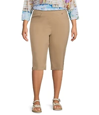 Allison Daley Plus Size Tech Stretch Pull-On Skimmer Pants