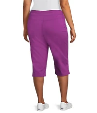 Allison Daley Plus Size Tech Stretch Pull-On Skimmer Pants