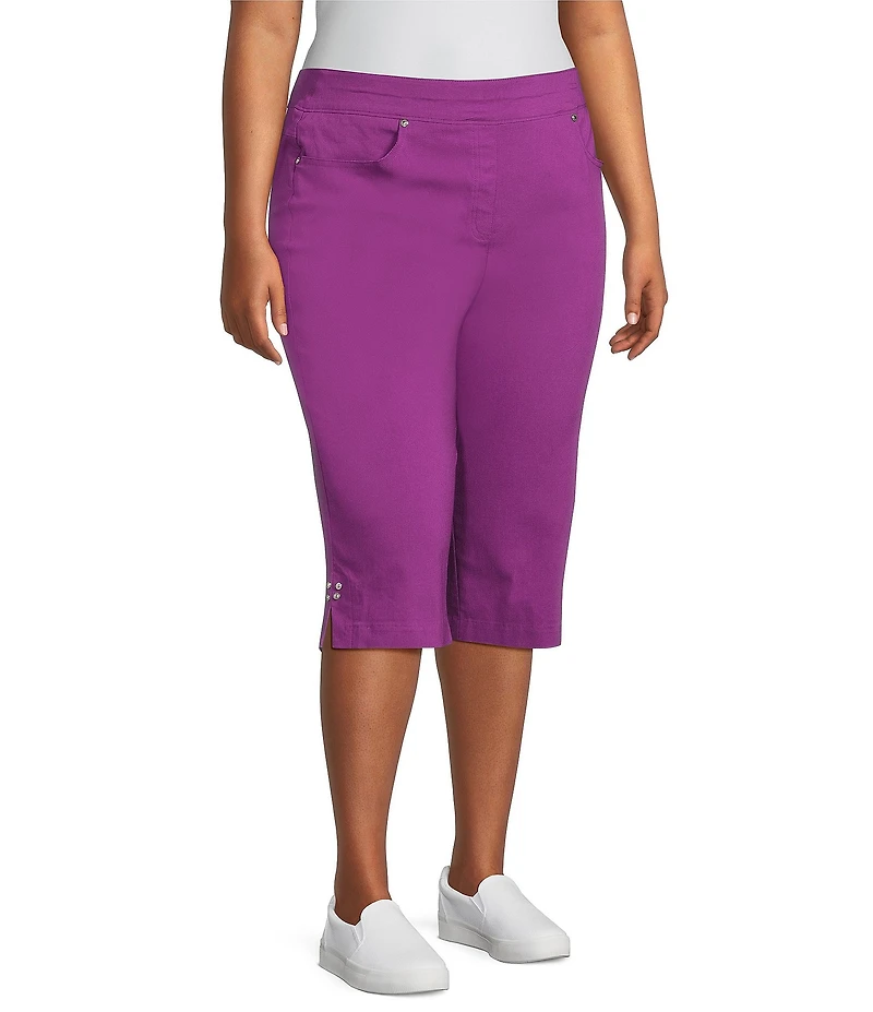 Allison Daley Plus Size Tech Stretch Pull-On Skimmer Pants