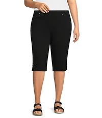 Allison Daley Plus Size Tech Stretch Pull-On Skimmer Pants