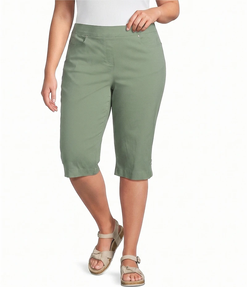 Allison Daley Plus Size Tech Stretch Pull-On Skimmer Pants
