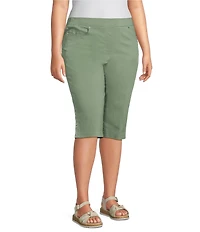 Allison Daley Plus Size Tech Stretch Pull-On Skimmer Pants