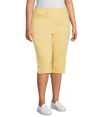 Allison Daley Plus Size Tech Stretch Pull-On Skimmer Pants