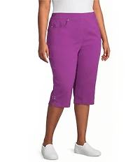 Allison Daley Plus Size Tech Stretch Pull-On Skimmer Pants