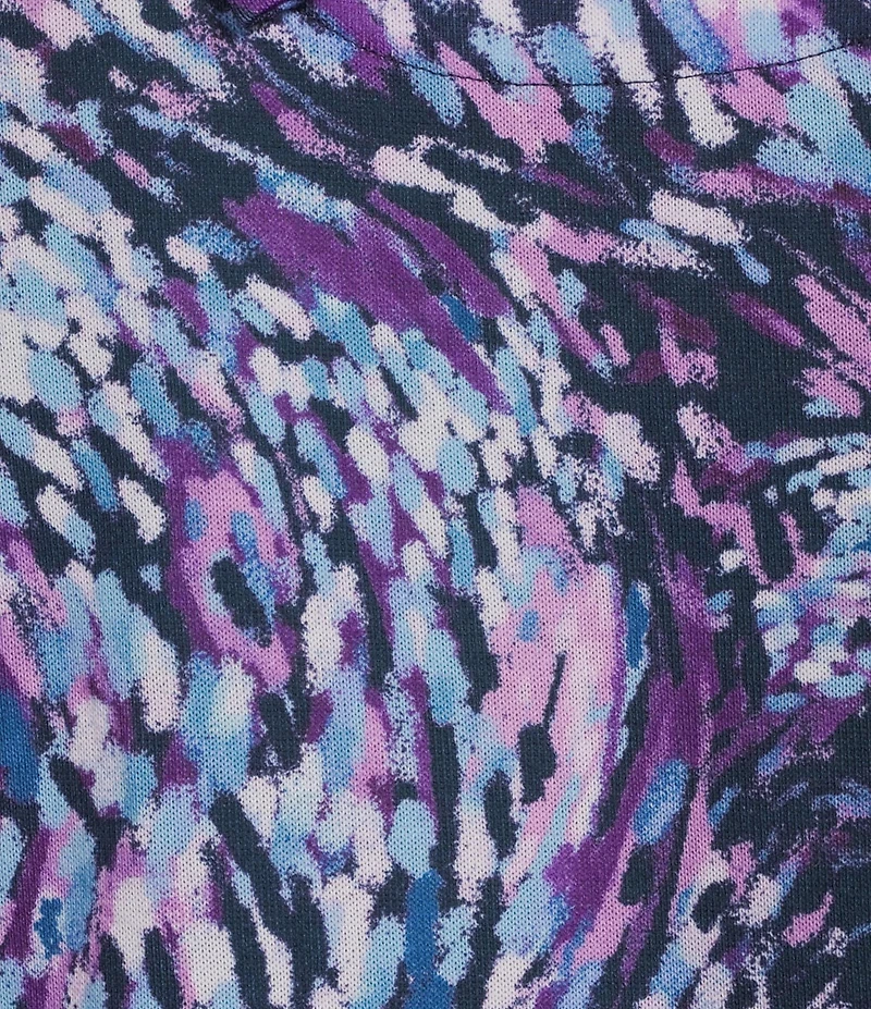 Allison Daley Plus Wavy Rain 3/4 Sleeve Cowl Neck Sweater