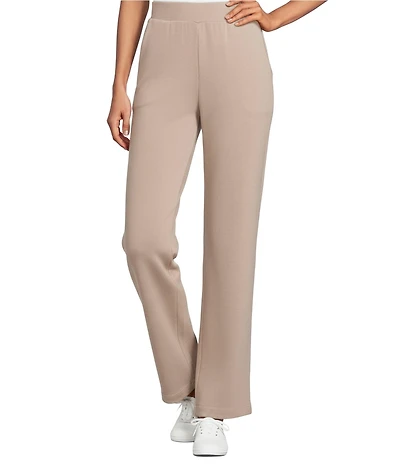 Allison Daley Pull-On Waist Straight Leg Knit Pants