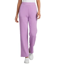 Allison Daley Pull-On Waist Straight Leg Knit Pants