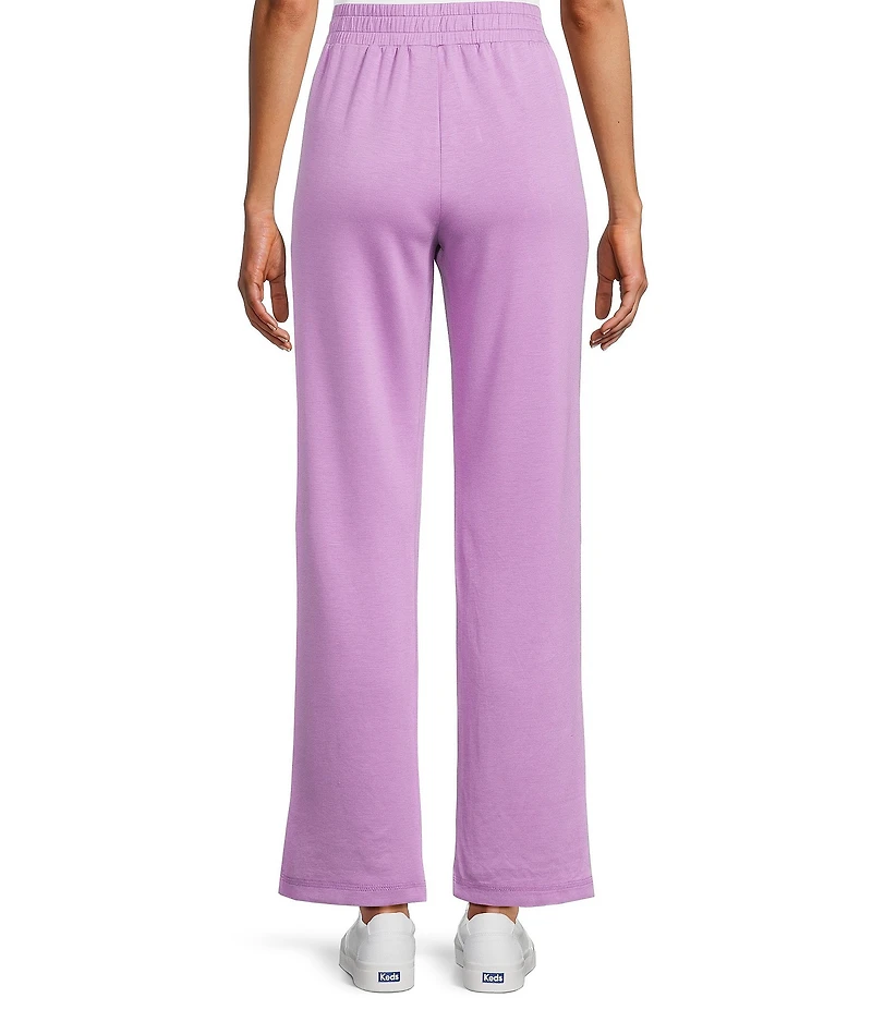 Allison Daley Pull-On Waist Straight Leg Knit Pants
