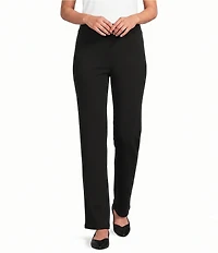 Allison Daley Pull-On Waist Straight Leg Knit Pants