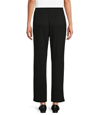 Allison Daley Pull-On Waist Straight Leg Knit Pants