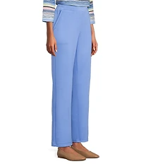 Allison Daley Pull-On Waist Straight Leg Knit Pants