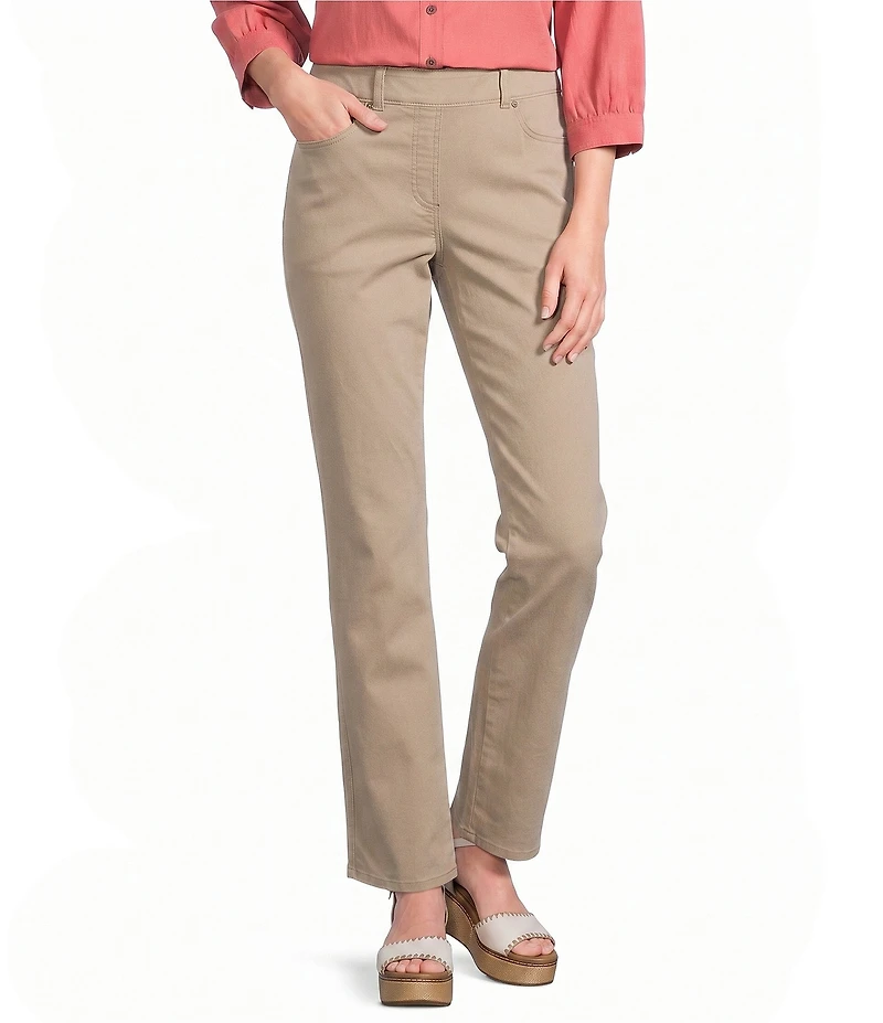 Allison Daley Straight Leg Pull-On Chino Pants