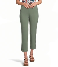 Allison Daley Stretch Pull-On Straight Leg Crop Pants