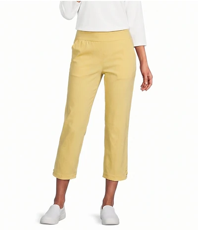 Allison Daley Stretch Pull-On Straight Leg Crop Pants