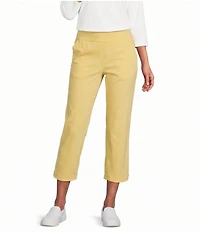 Allison Daley Stretch Pull-On Straight Leg Crop Pants