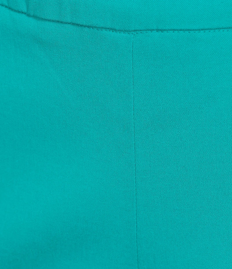 Allison Daley Teal Ceramic Pull-On Tech Stretch Crop Pants
