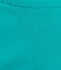 Allison Daley Teal Ceramic Pull-On Tech Stretch Crop Pants