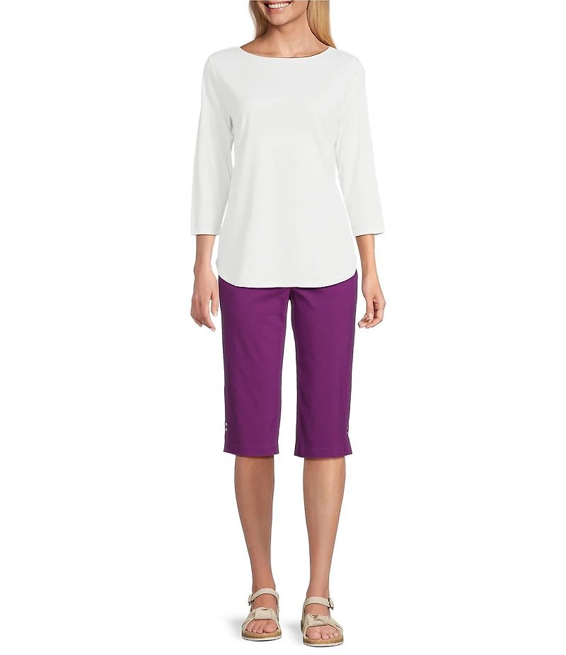 Allison Daley Tech Stretch Pull-On Skimmer Pants