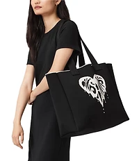 ALLSAINTS Izzy Heart Tote Bag