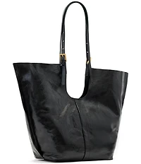 ALLSAINTS Ara Shine Leather Oversized Tote Bag