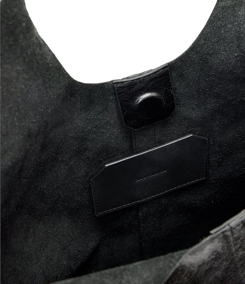 ALLSAINTS Ara Shine Leather Oversized Tote Bag