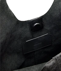 ALLSAINTS Ara Shine Leather Oversized Tote Bag