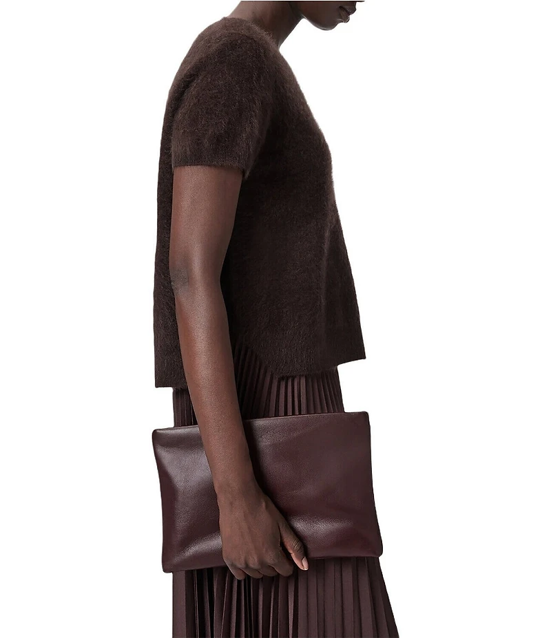 ALLSAINTS Bettina Leather Clutch Bag