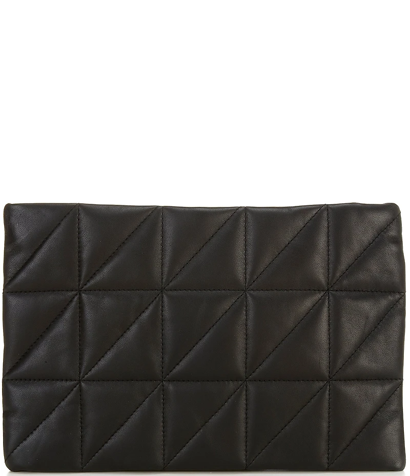 ALLSAINTS Bettina Quilted Leather Clutch Bag