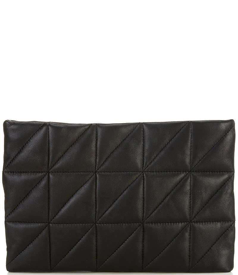 ALLSAINTS Bettina Quilted Leather Clutch Bag