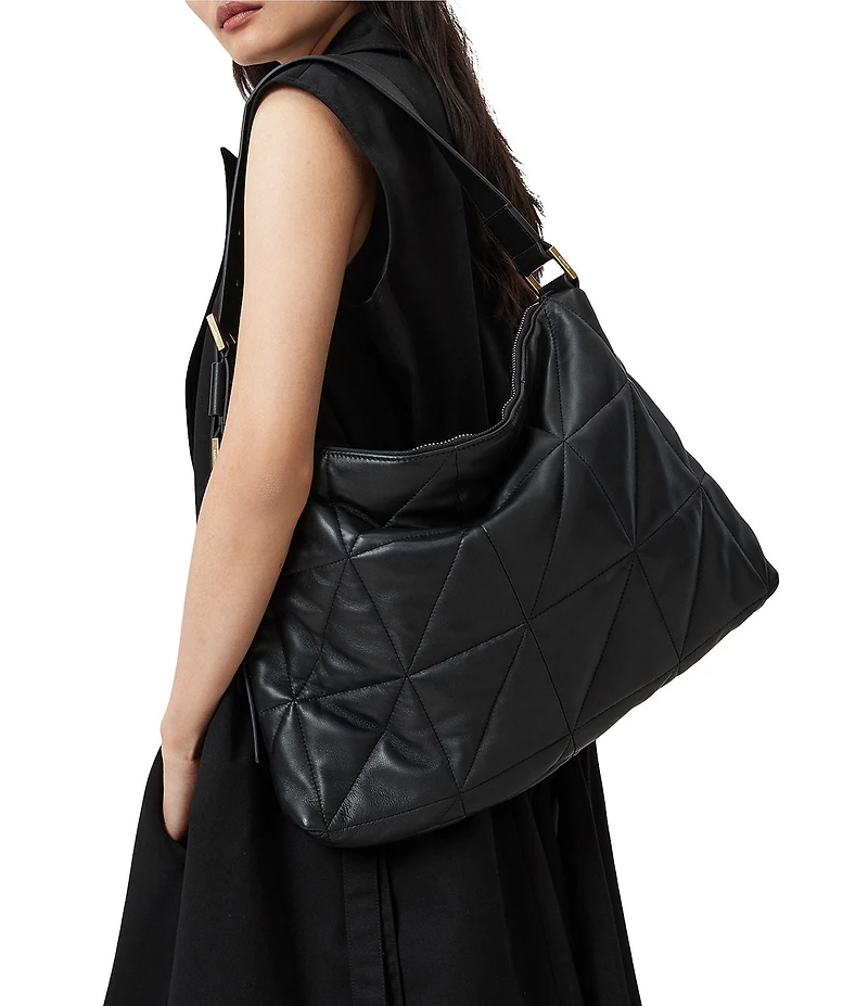 ALLSAINTS Edbury Quilted Leather Shoulder Bag