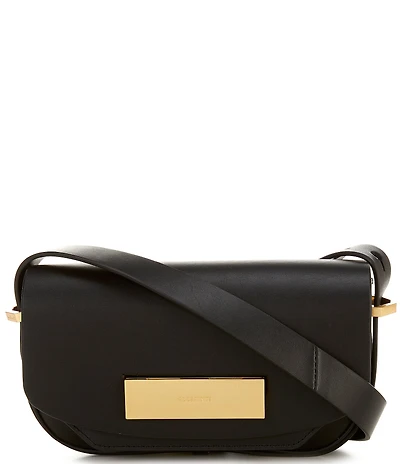 ALLSAINTS Etta Leather Flap Crossbody Bag