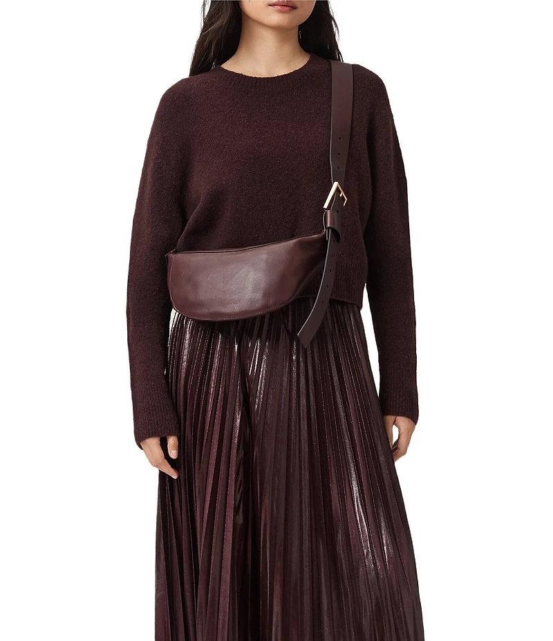 ALLSAINTS Luna Slouchy Leather Crossbody Bag