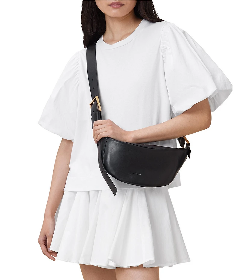 ALLSAINTS Luna Slouchy Leather Crossbody Bag
