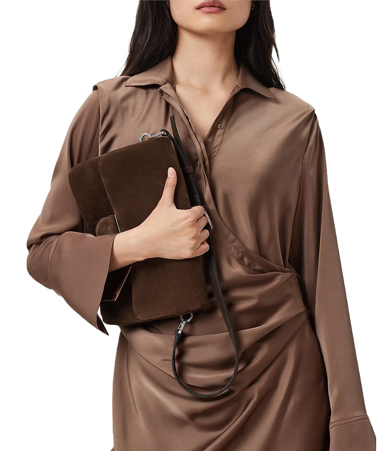 ALLSAINTS Ondine Suede Shoulder Bag