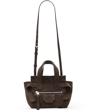 ALLSAINTS Perez Suede Mini Satchel Bag