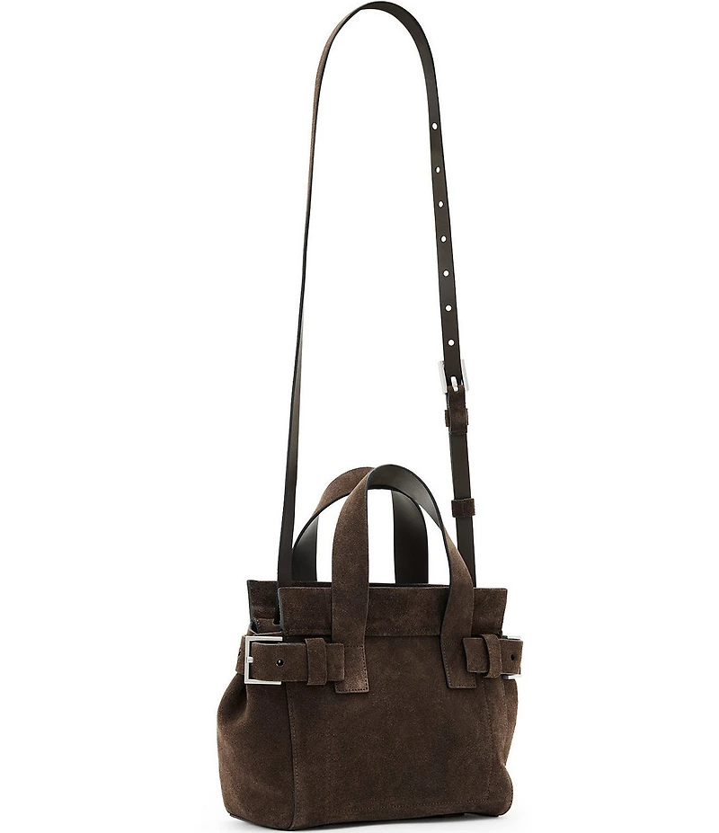 ALLSAINTS Perez Suede Mini Satchel Bag