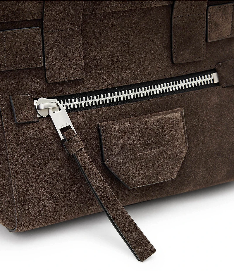 ALLSAINTS Perez Suede Mini Satchel Bag