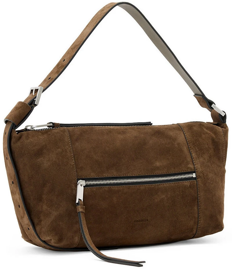 ALLSAINTS Vega Suede East-West Shoulder Bag