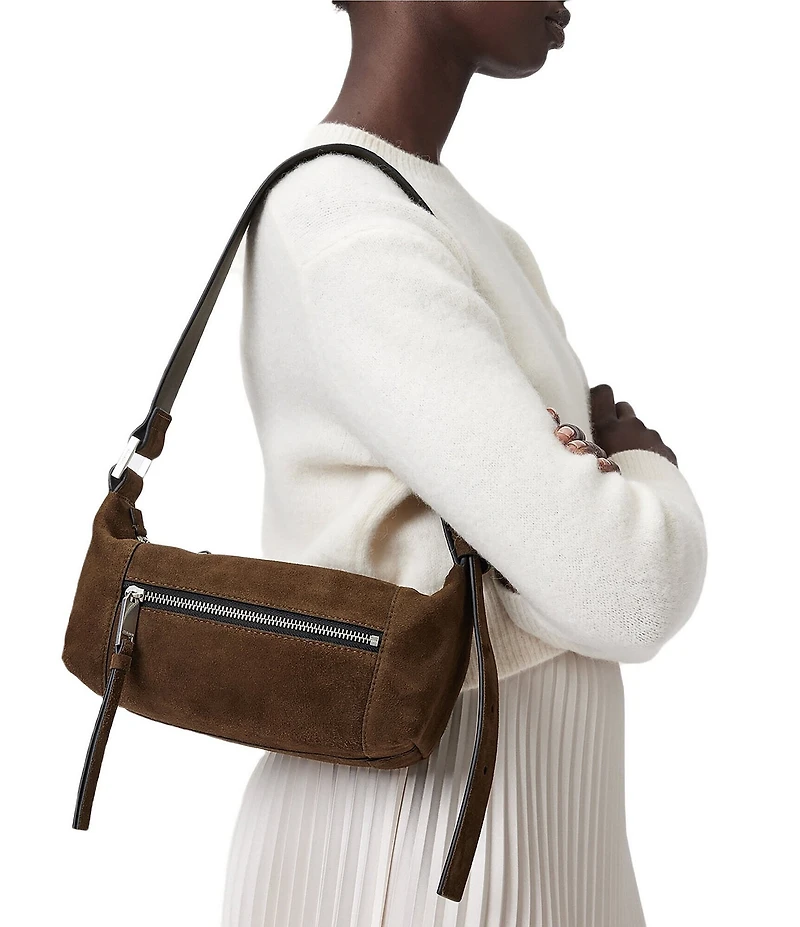 ALLSAINTS Vega Suede East-West Shoulder Bag