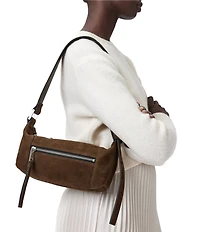 ALLSAINTS Vega Suede East-West Shoulder Bag