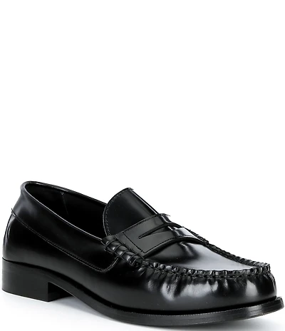 ALOHAS Rivet Leather Slip On Loafers