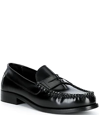 ALOHAS Rivet Leather Slip On Loafers